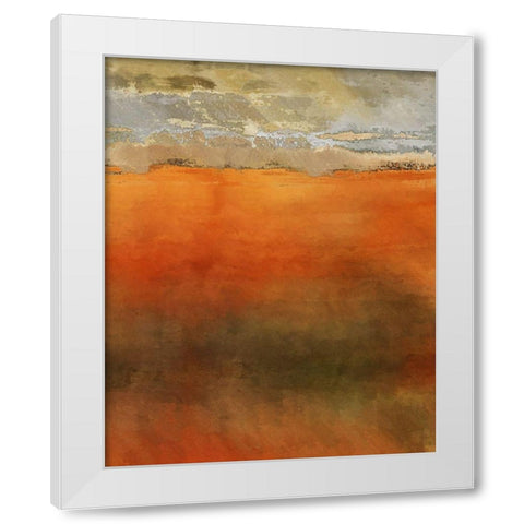 The Plains V White Modern Wood Framed Art Print by Bolokofsky, Ronald