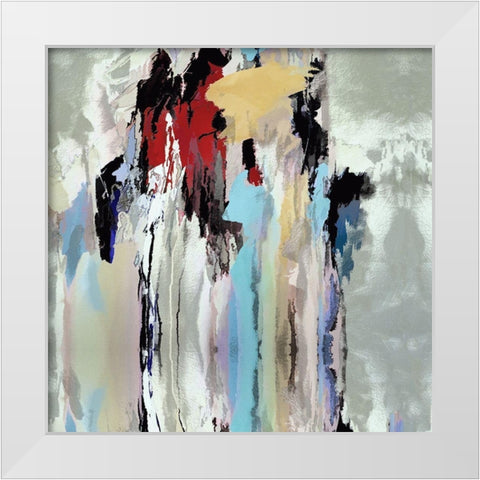 Family Gathering White Modern Wood Framed Art Print by Bolokofsky, Ronald
