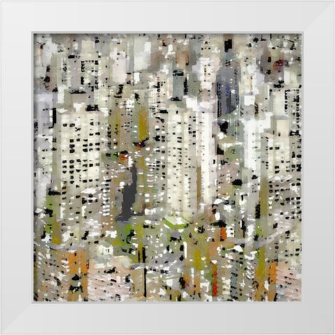 Urban Jungle White Modern Wood Framed Art Print by Bolokofsky, Ronald