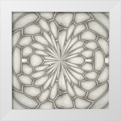 Pattern I White Modern Wood Framed Art Print by Bolokofsky, Ronald