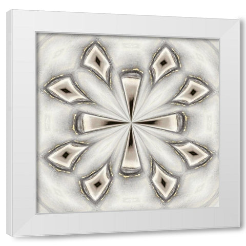 Pattern V White Modern Wood Framed Art Print by Bolokofsky, Ronald