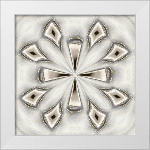 Pattern V White Modern Wood Framed Art Print by Bolokofsky, Ronald