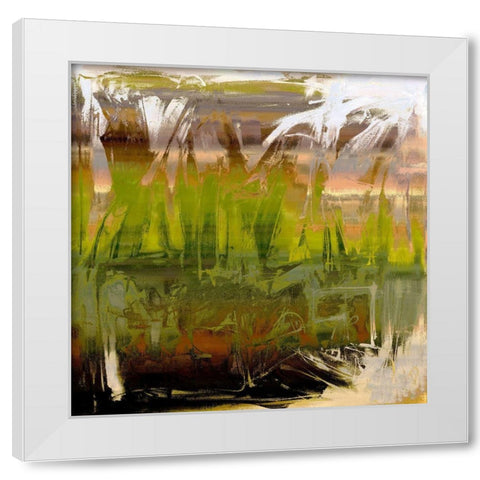 Tall Grass White Modern Wood Framed Art Print by Bolokofsky, Ronald