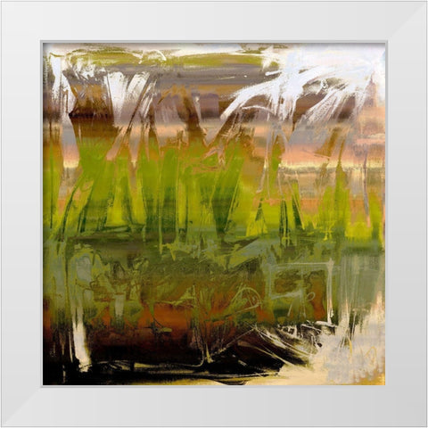 Tall Grass White Modern Wood Framed Art Print by Bolokofsky, Ronald