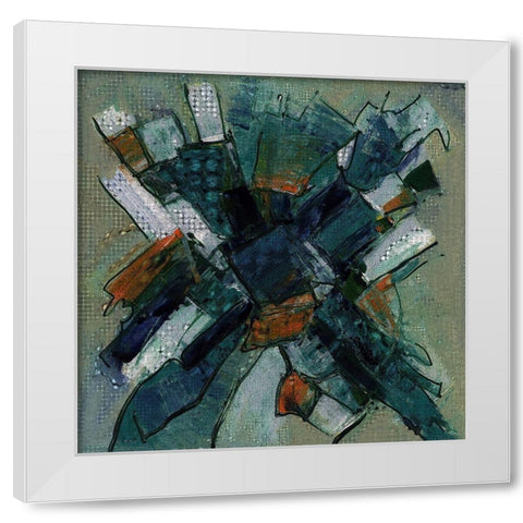 Crack and Polish I White Modern Wood Framed Art Print by Bolokofsky, Ronald