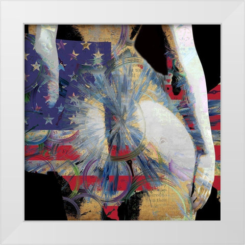 Behind the Times  White Modern Wood Framed Art Print by Bolokofsky, Ronald