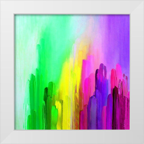 Abstract Rock I White Modern Wood Framed Art Print by Bolokofsky, Ronald