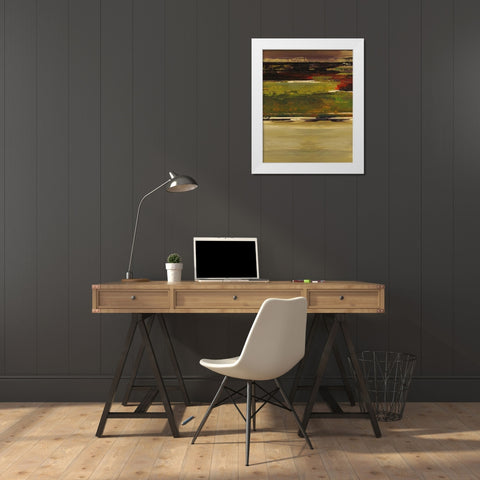 Across the Pond II White Modern Wood Framed Art Print by Bolokofsky, Ronald