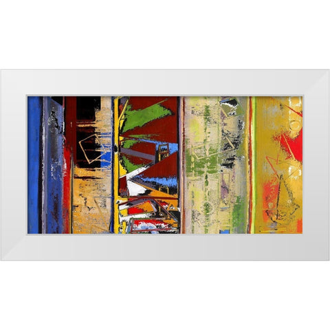 Any Which Way I White Modern Wood Framed Art Print by Bolokofsky, Ronald