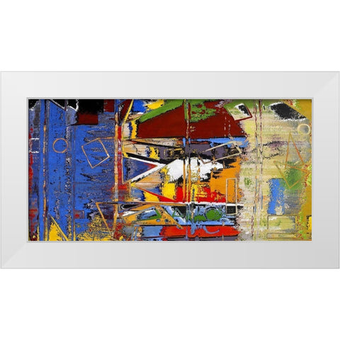 Any Which Way II White Modern Wood Framed Art Print by Bolokofsky, Ronald
