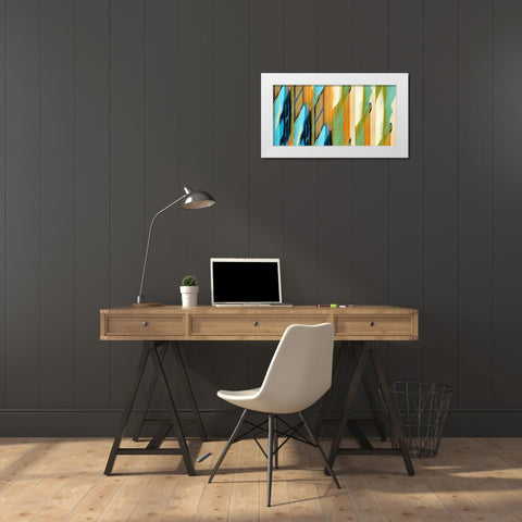 Aspirations II White Modern Wood Framed Art Print by Bolokofsky, Ronald