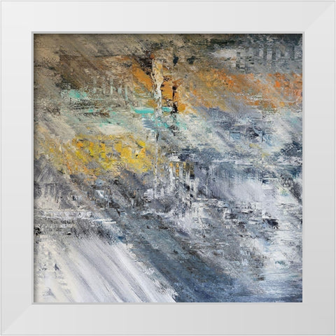 Chicago Winter White Modern Wood Framed Art Print by Bolokofsky, Ronald