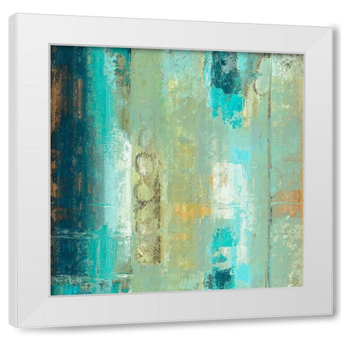Circle Around White Modern Wood Framed Art Print by Bolokofsky, Ronald