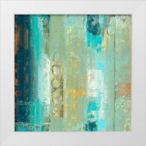 Circle Around White Modern Wood Framed Art Print by Bolokofsky, Ronald
