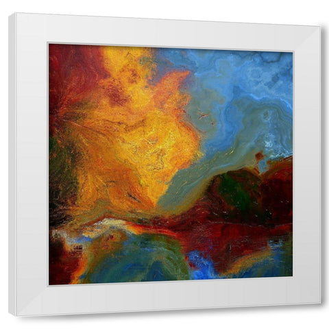 Coastline I White Modern Wood Framed Art Print by Bolokofsky, Ronald