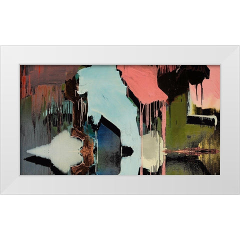 Drip I White Modern Wood Framed Art Print by Bolokofsky, Ronald