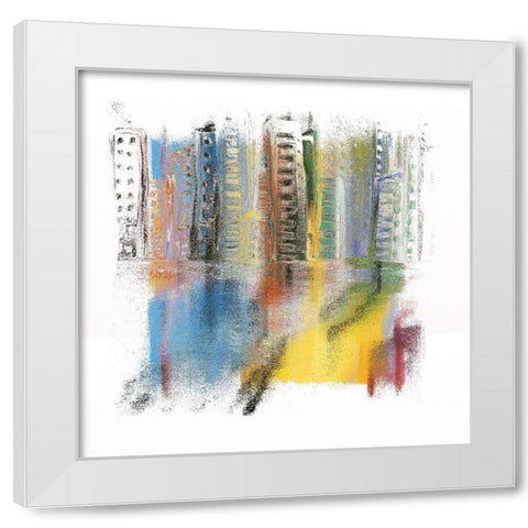 Emerald City I White Modern Wood Framed Art Print by Bolokofsky, Ronald