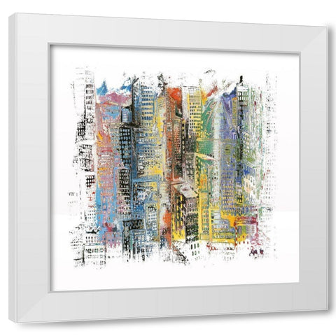Emerald City II  White Modern Wood Framed Art Print by Bolokofsky, Ronald