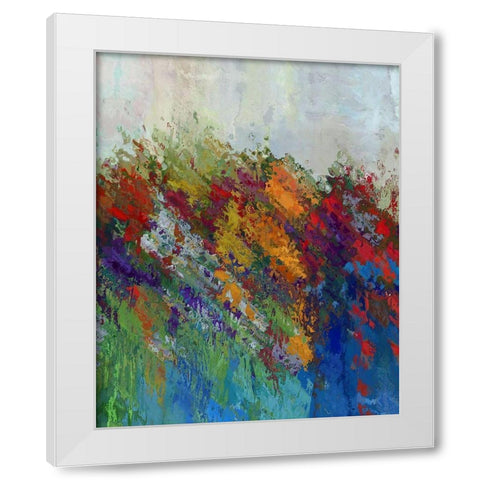 Color Spree I White Modern Wood Framed Art Print by Bolokofsky, Ronald
