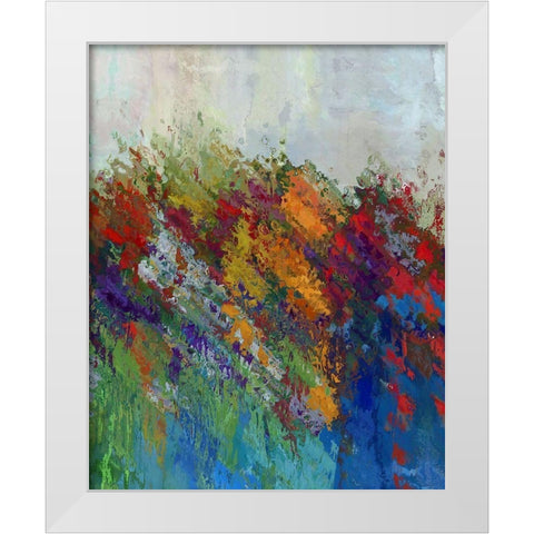Color Spree I White Modern Wood Framed Art Print by Bolokofsky, Ronald