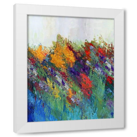 Color Spree II White Modern Wood Framed Art Print by Bolokofsky, Ronald