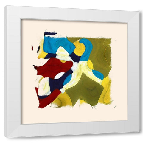 Abstract 1166 White Modern Wood Framed Art Print by Bolokofsky, Ronald