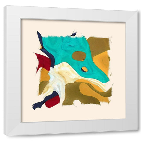 Abstract 1167 White Modern Wood Framed Art Print by Bolokofsky, Ronald
