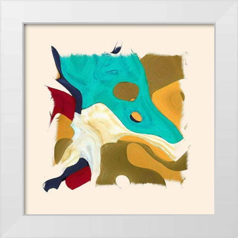 Abstract 1167 White Modern Wood Framed Art Print by Bolokofsky, Ronald