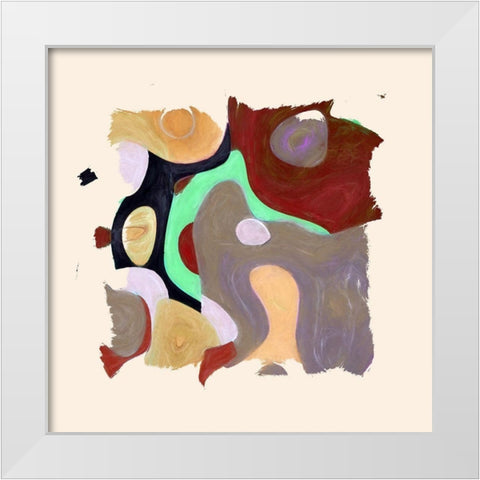 Abstract 1178 White Modern Wood Framed Art Print by Bolokofsky, Ronald