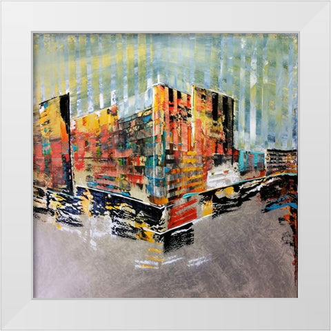 Hollywood and Vine White Modern Wood Framed Art Print by Bolokofsky, Ronald