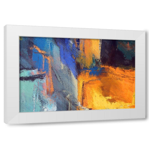 Junction II White Modern Wood Framed Art Print by Bolokofsky, Ronald