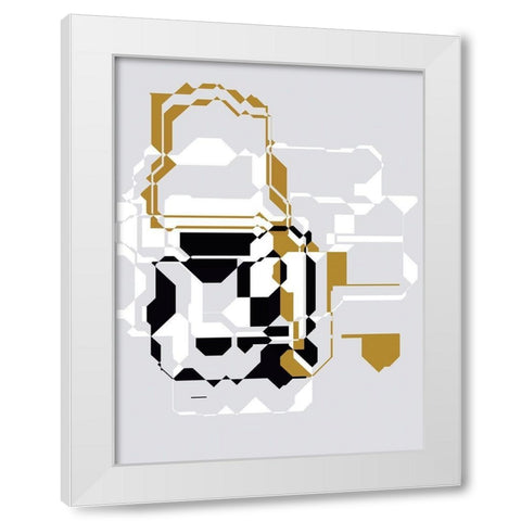 Inner Dimensions III White Modern Wood Framed Art Print by Bolokofsky, Ronald