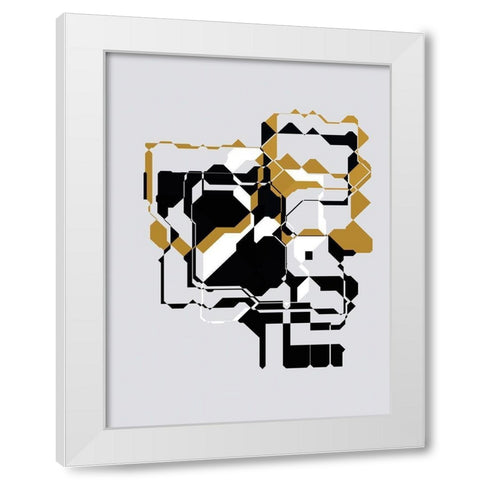 Inner Dimensions IV White Modern Wood Framed Art Print by Bolokofsky, Ronald