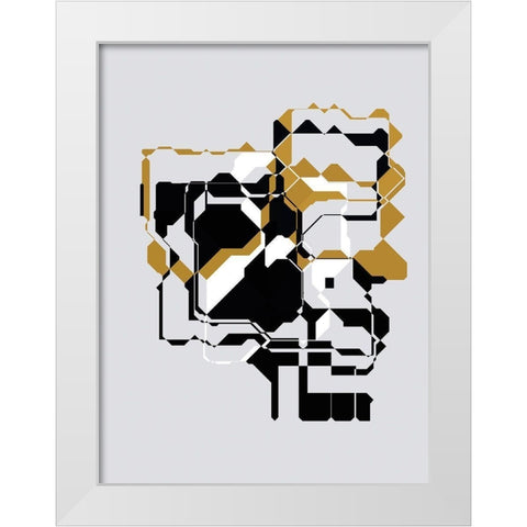 Inner Dimensions IV White Modern Wood Framed Art Print by Bolokofsky, Ronald