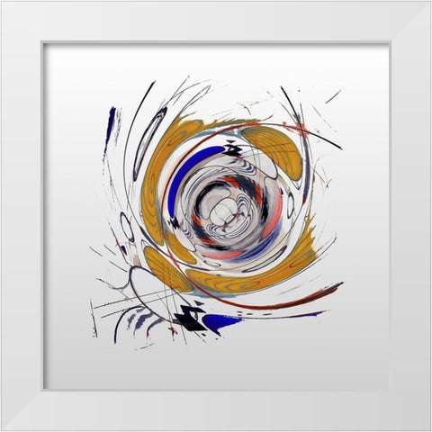 Interstellar II White Modern Wood Framed Art Print by Bolokofsky, Ronald