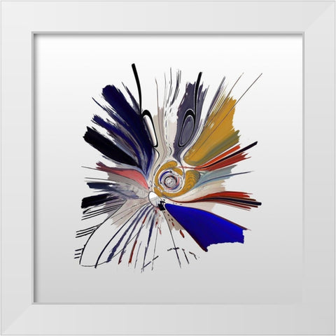 Interstellar III White Modern Wood Framed Art Print by Bolokofsky, Ronald