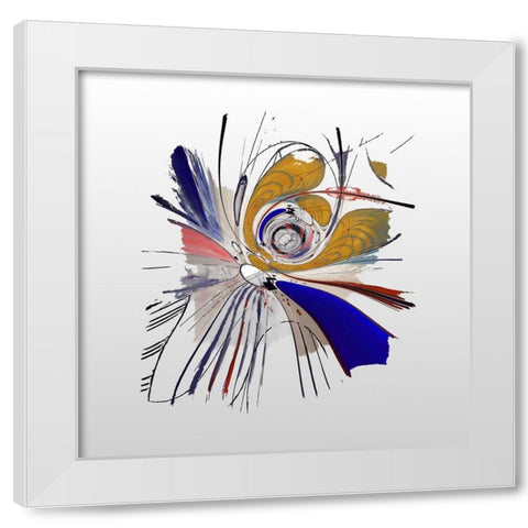 Interstellar IV  White Modern Wood Framed Art Print by Bolokofsky, Ronald