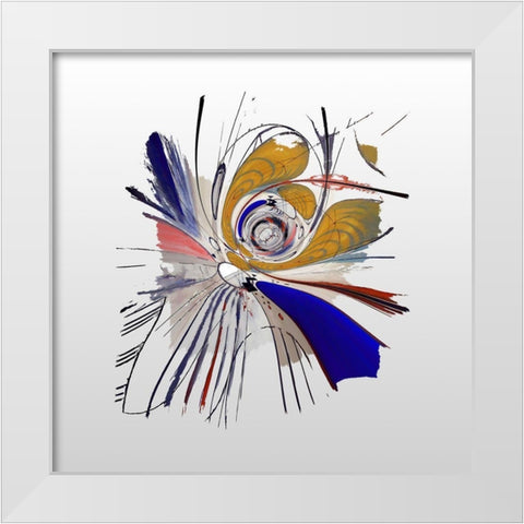 Interstellar IV  White Modern Wood Framed Art Print by Bolokofsky, Ronald
