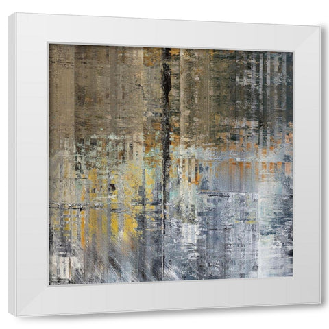 Layers II White Modern Wood Framed Art Print by Bolokofsky, Ronald