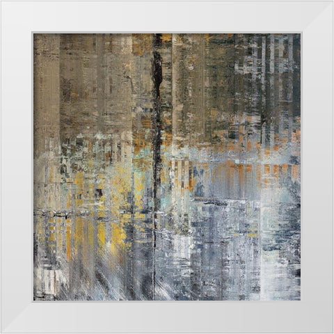 Layers II White Modern Wood Framed Art Print by Bolokofsky, Ronald
