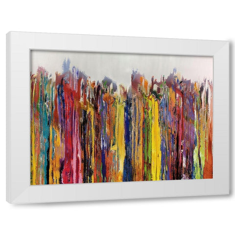 Lining Up I White Modern Wood Framed Art Print by Bolokofsky, Ronald