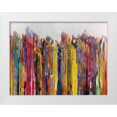 Lining Up I White Modern Wood Framed Art Print by Bolokofsky, Ronald