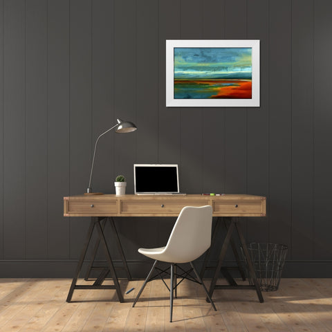 Looking For the Horizon V White Modern Wood Framed Art Print by Bolokofsky, Ronald