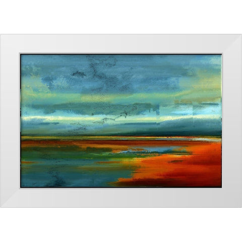 Looking For the Horizon V White Modern Wood Framed Art Print by Bolokofsky, Ronald