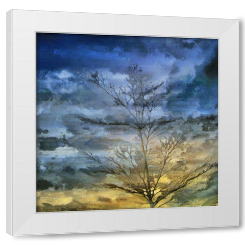 Marble Skies White Modern Wood Framed Art Print by Bolokofsky, Ronald