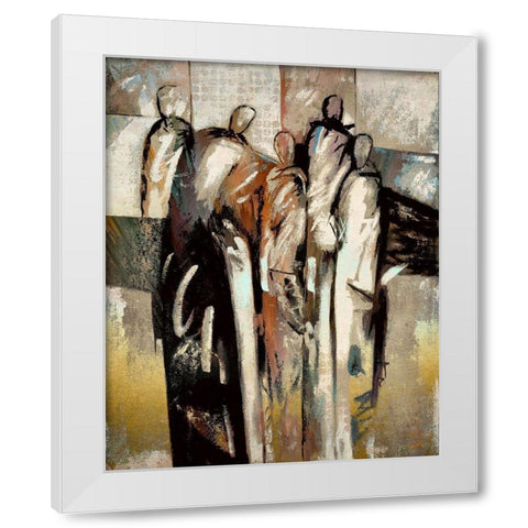 Meeting Of the Minds I White Modern Wood Framed Art Print by Bolokofsky, Ronald