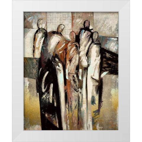 Meeting Of the Minds I White Modern Wood Framed Art Print by Bolokofsky, Ronald