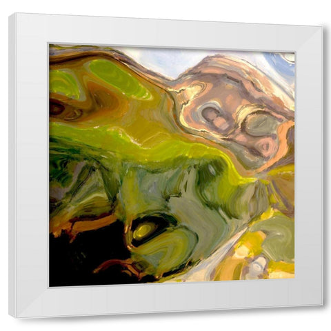 Mountain High III White Modern Wood Framed Art Print by Bolokofsky, Ronald