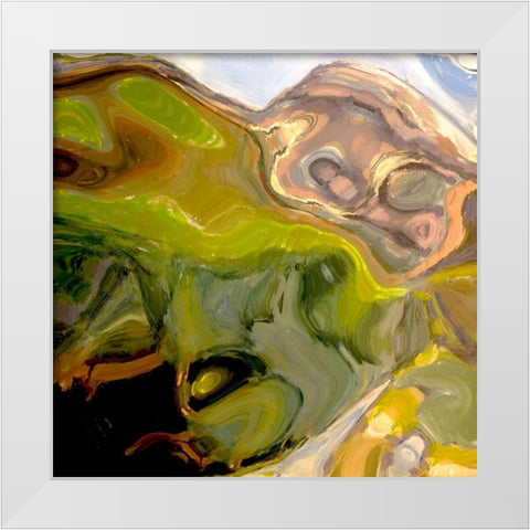 Mountain High III White Modern Wood Framed Art Print by Bolokofsky, Ronald