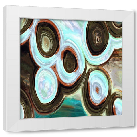 Orbs I White Modern Wood Framed Art Print by Bolokofsky, Ronald